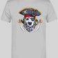 T-Shirt mit Aufdruck Lustiger Dalmatiner Hund mit Piratenhut