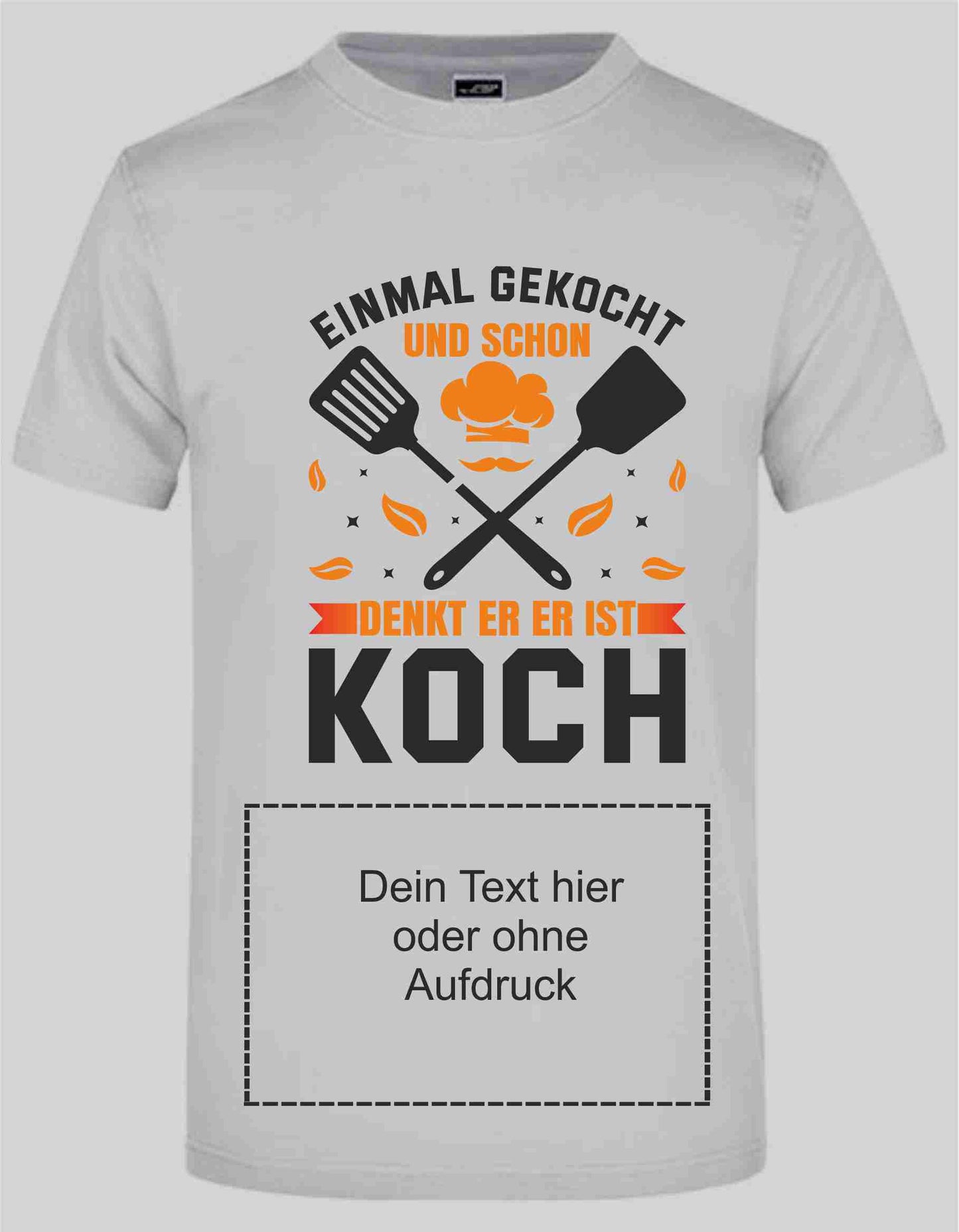 T-Shirt mit Aufdruck "Koch"