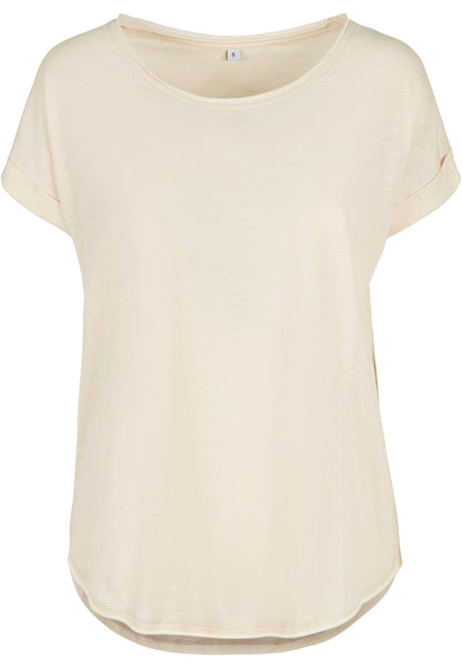 Ladies´ Long Slub Tee Build Your Brand BY036 whitesand