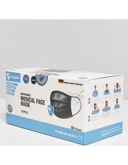 Medical Face Mask Typ II (Pack of 50) - Tex-Druck.de Textildruck & mehr....