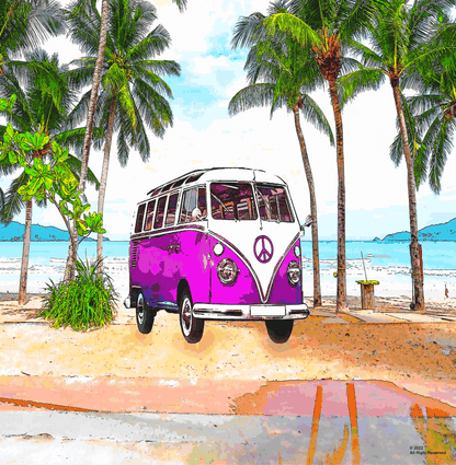 Bus Tasse Retro-Bus Camping