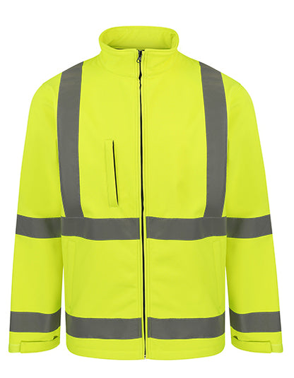 Warnweste Hi-Vis Safety Softshell Jacket Turku KX807 - Tex-Druck.de Textildruck & mehr....