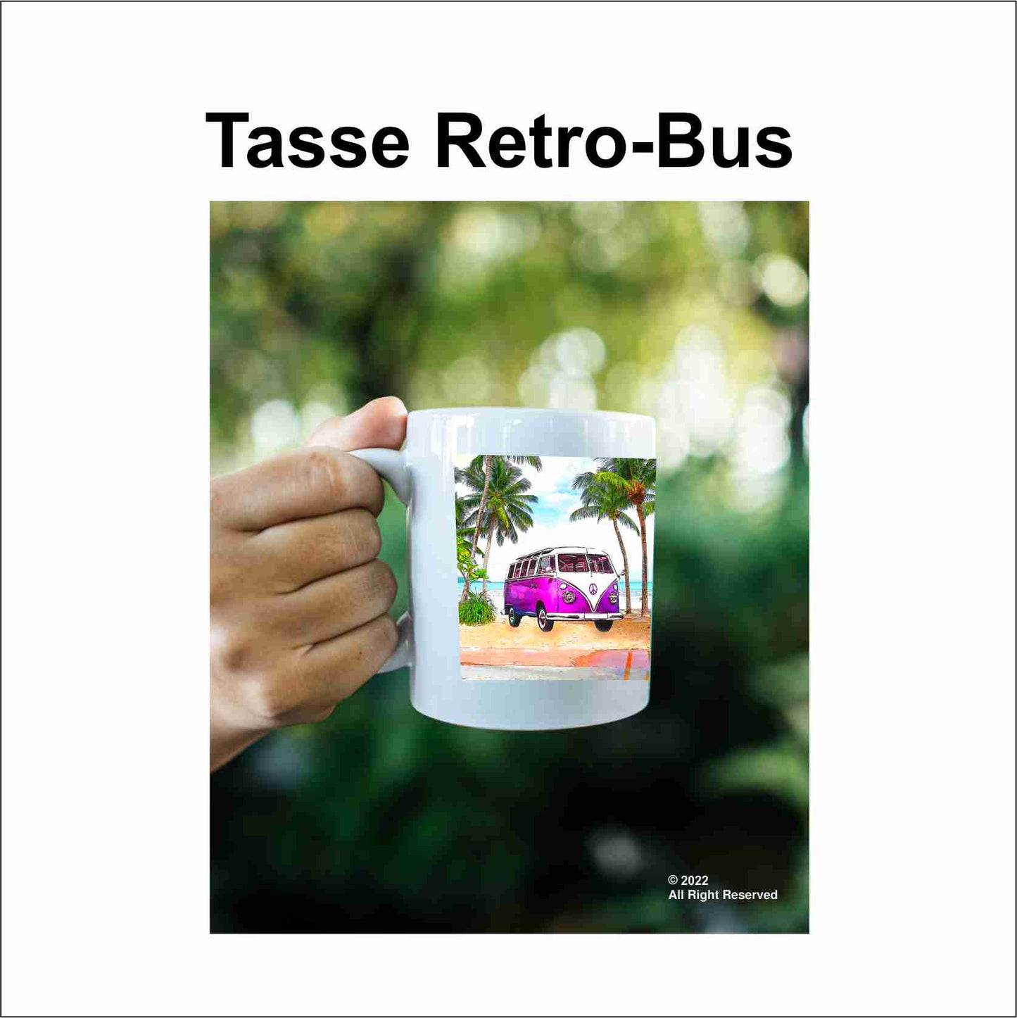 Bus Tasse Retro-Bus Camping